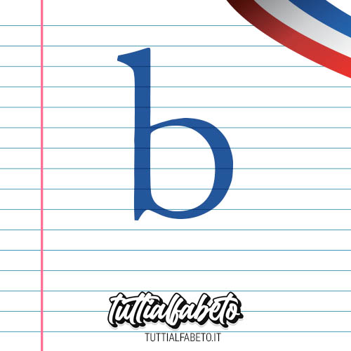 lettera b alfabeto Francese