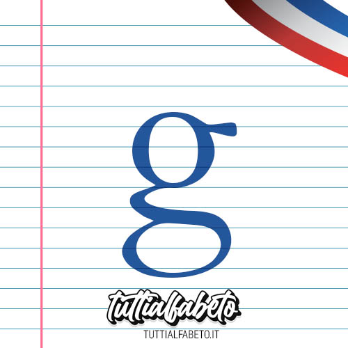 lettera g alfabeto Francese